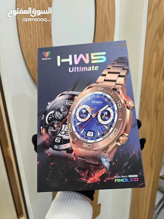 استمتع بالأناقة والتكنولوجيا مع ساعة HW5 Ultimate! لا تكتفي بساعة عادية، اقتني ساعة ذكية انيقه.