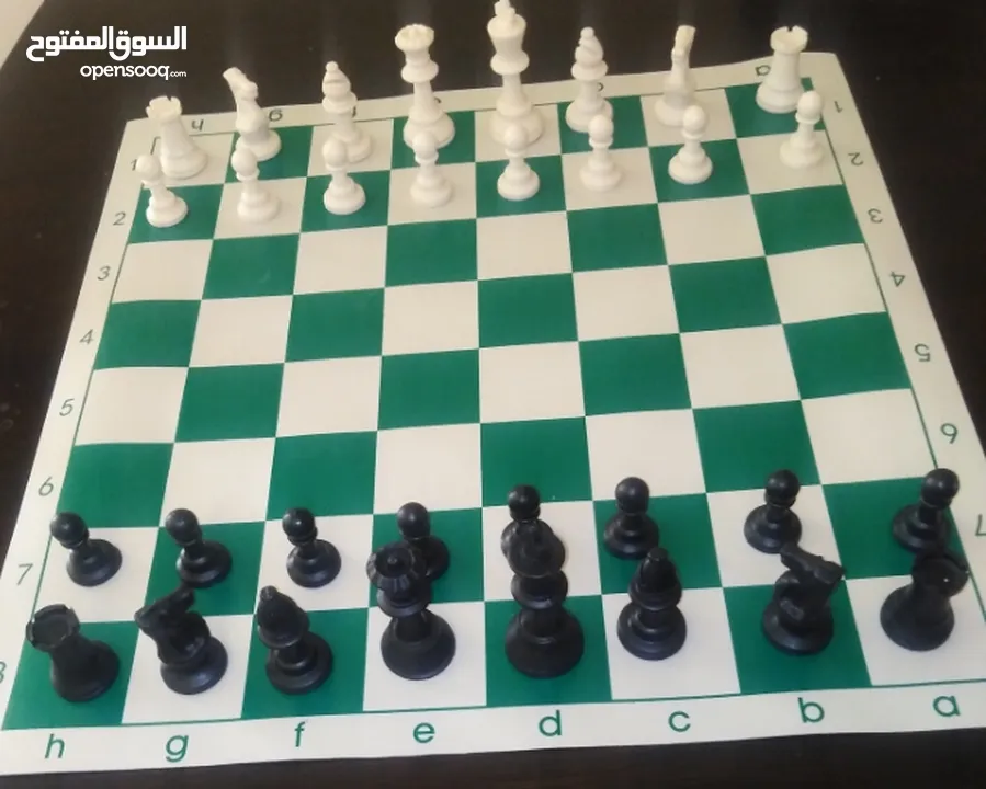 رقعة شطرنج رول جلد حجم كبير سهلة الطي
