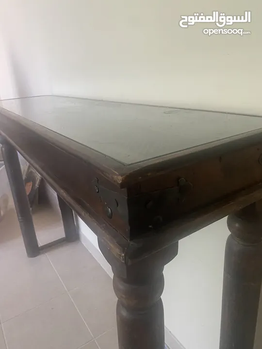 Carved Wooden Console