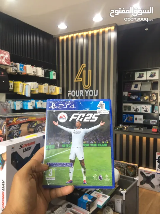 للبيع اشرطة جديدة و مستعمله ps4& ps5 (موقع المحل نزوى/حي العين)