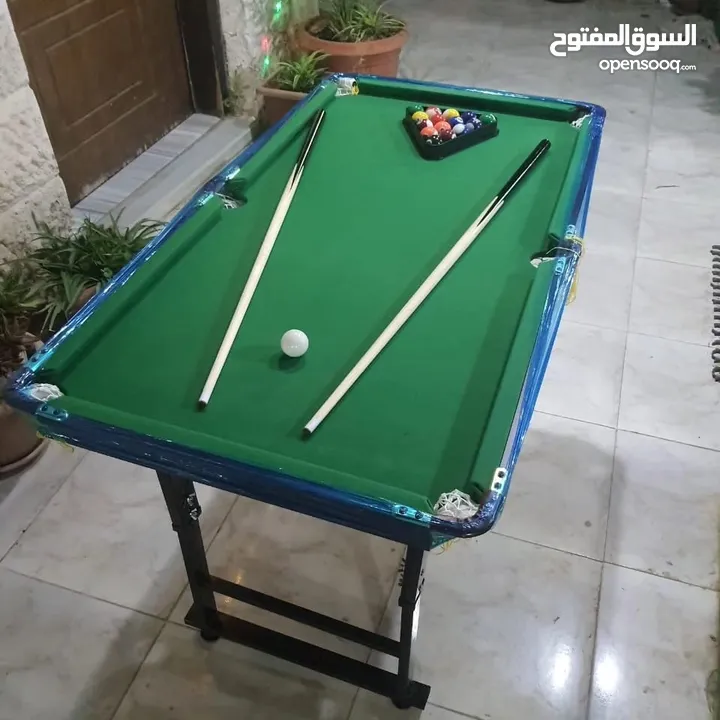 بلياردو بقواعد معدنية حجم 4قدم بطول 120سم وعرض 60سم