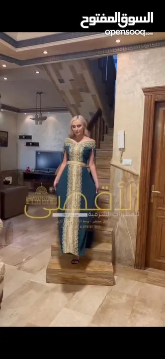 قفطان مغربي للحفلات والاعراس جديد لبسة وحدة للبيع