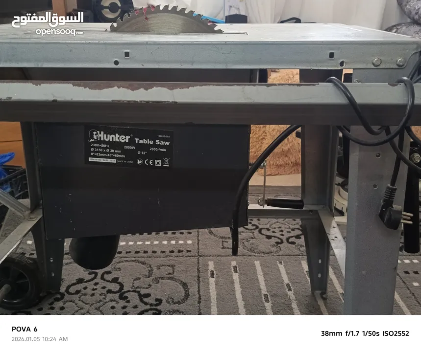 منشار خشب للبيع بحاله ممتازه موجود في نابلس