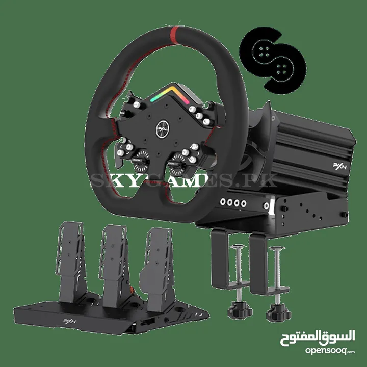 قاعدة قيادة PXN V12 Lite للبيع – متوافقة مع PS5 / PS4 / PC / Xbox – تجربة سباق واقعية