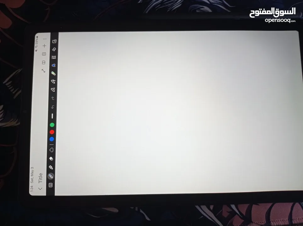 للبيع بحالة ممتازه Samsung tablet s6 lite
