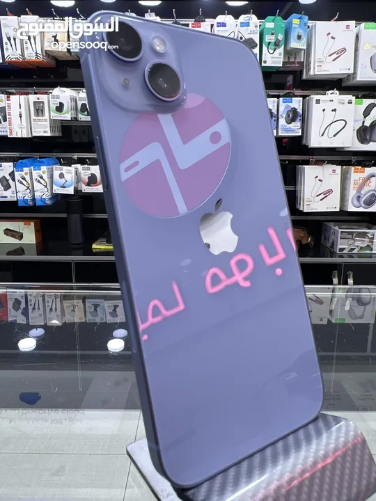 iPhone 14 Plus (256) GB ايفون مستعمل  14 بلس بحالة الوكالة مش مفتوح او مصلح او مغير اي شي نهائيا.