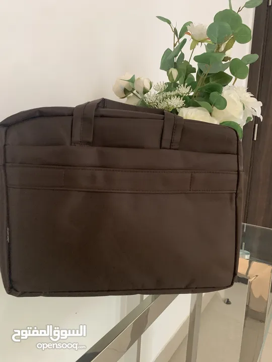 حقيبة بنية للعمل-لللابتوب brown bag for working -laptop