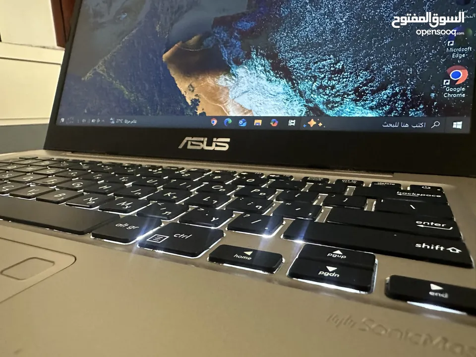 لابتوب asus جيل ثامن i5 كيبورد مضيء سعرر حررق
