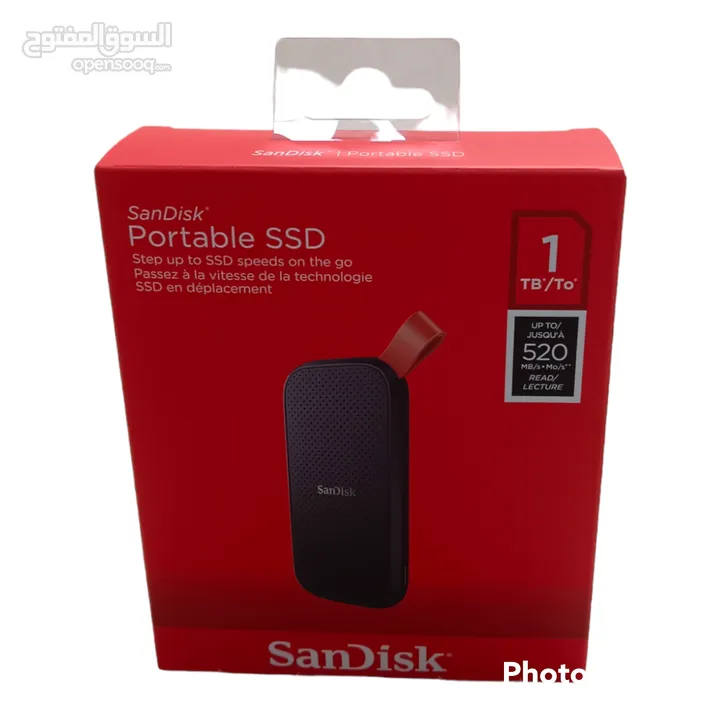 هاردسك خارجي نوع ساندسك 1 تيرا SanDisk portable SSD 1TB - Opensooq