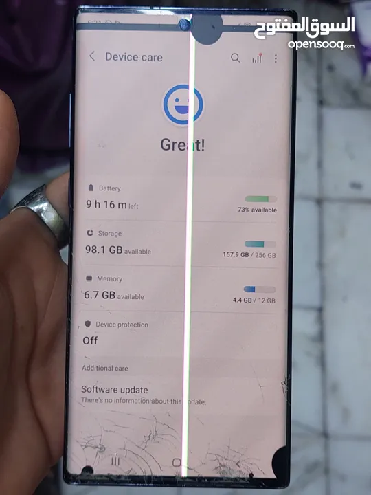جهاز نوت 10 بلص 5g جهاز شغال 100 %استخدام شخصي