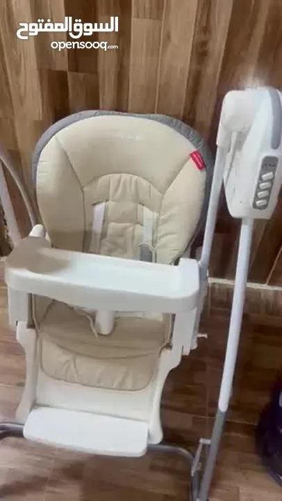 كرسي طعام ماركه mamalove  وعربايه شارع belco بيلكو جديد
