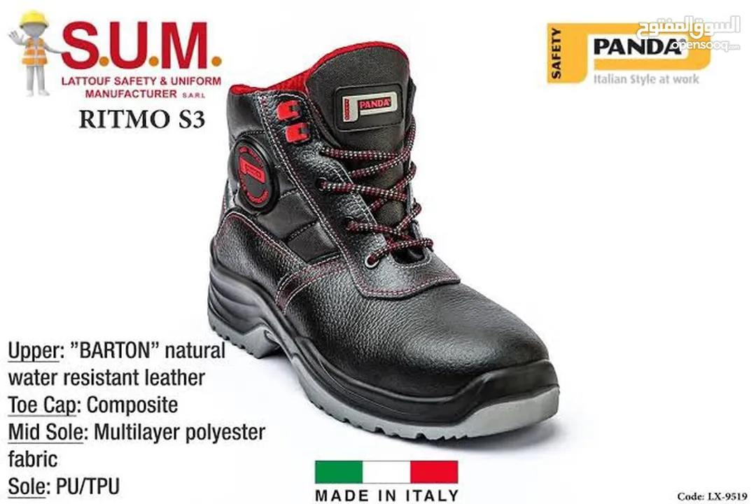Panda safety Shoes italy