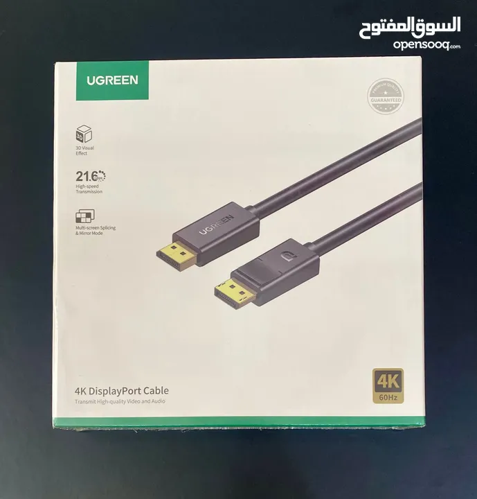 كابل UGREEN DisplayPort 4K – جودة صورة مذهلة، أداء ثابت!