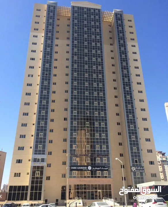 شقة سكنية للايجار فى Byblos complex السالميةقطعة9 الدور6 (Back side view