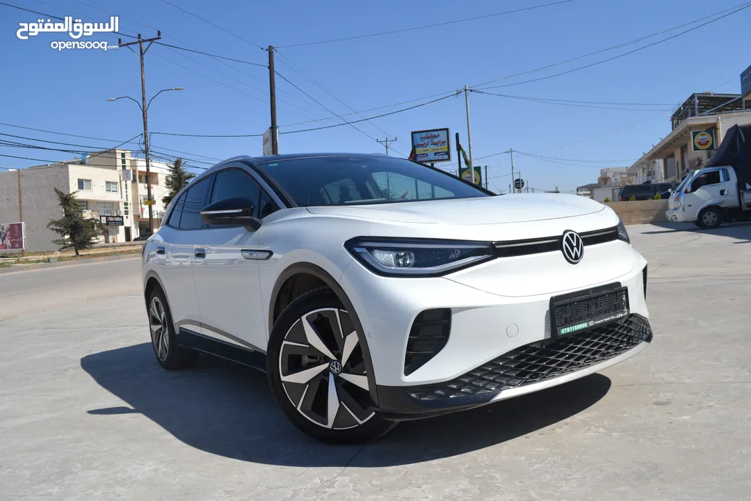 VOLKSWAGEN ID.4 CROZZ  PRO BIANO BLACK  2023 لون لؤلؤي فحص كامل
