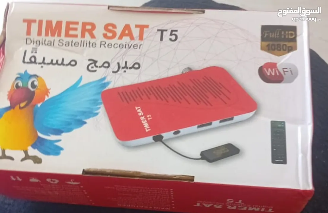 ريسيفر نوع TIMER SAT T5 بحالة ممتازة
