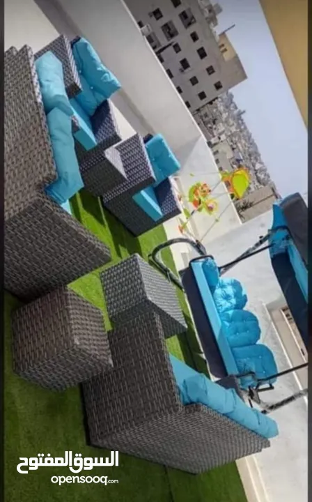 طقم راتان 5 مقاعد
