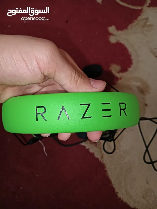razor headphones blackshark V2 X wired headset with mic -green brand new .................