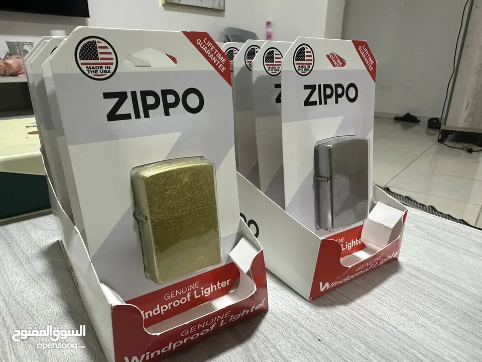 قداحات ZIPPO الاصلي جديد بكمية محدودة جداً