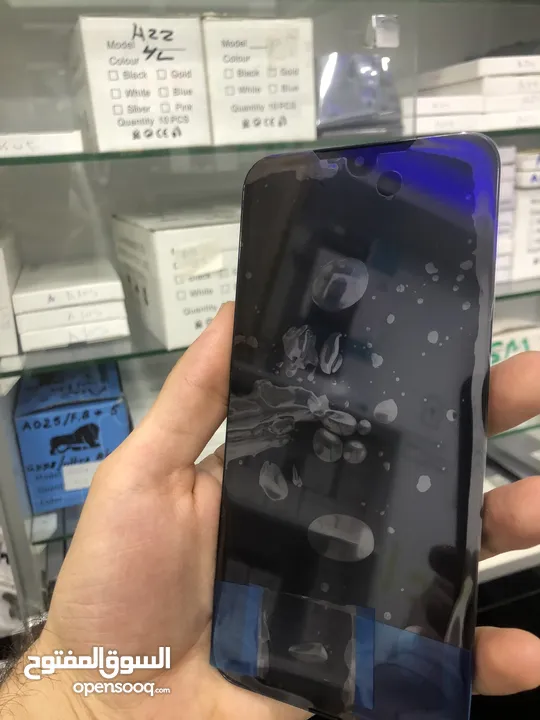 مع فريم شاشة سامسونج A15  أصلي شركة 100% . SAMSUNG A15 ORIGINAL LCD .