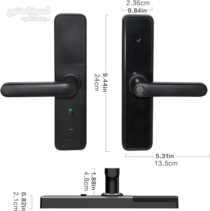 قفل باب الكتروني ذكي مع بصمة دخول Intelligent Lock WiFi Biometric Fingerprint Smart Door