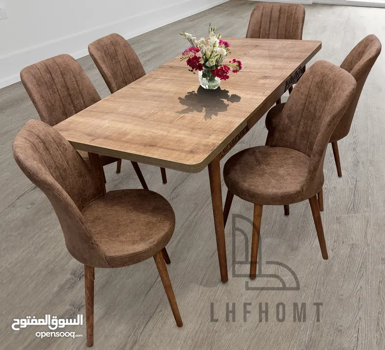 Extendable Dining table set with 6 chairs and 4 chairs