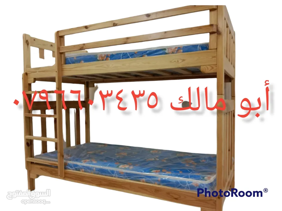 تخت طابقين تخوت وأسرة من أحسن انوع الخشب حسب الطلب صناعة ممتازة سرير  مفرد لا نعمل بتجاري