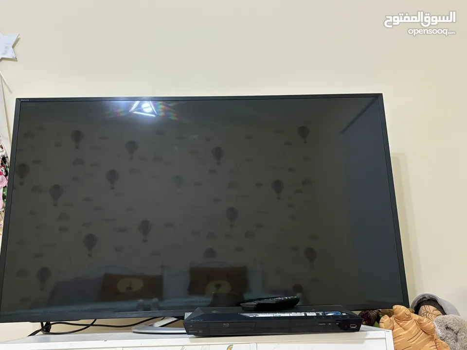 تلفاز سوني 55 انش مع جهاز دي في دي  و سماعات سبيكر sony tv 55 inch with dvd player and speakers