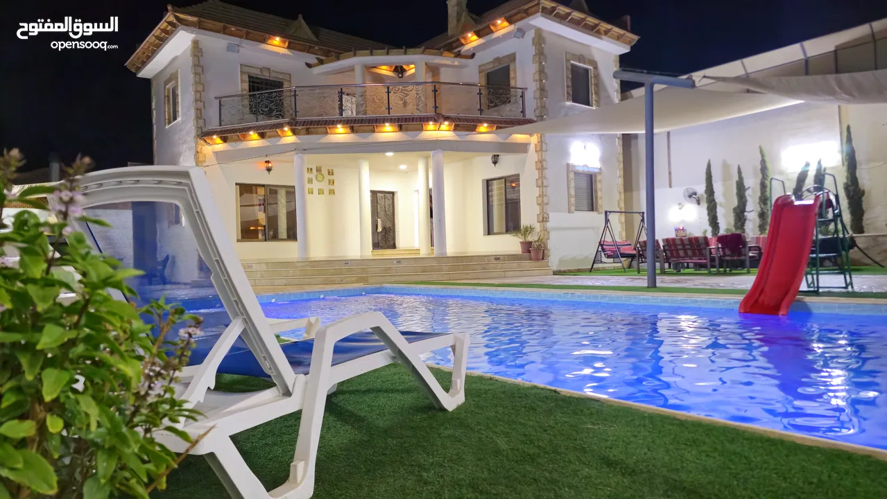 شاليه و مزرعة القمر منطقة الراما البحر الميت للإيجار