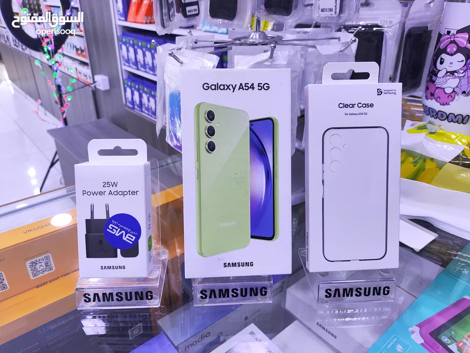 الوان الصيف ليموني SAMSUNG A54 5G جديده معها كفى وشاحن هدية متوفر توصيل