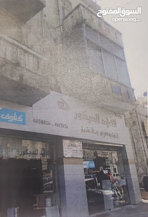 محل تجاري للايجار السنوي في وسط البلد شارع الامير محمد مقابل كازية وفا الدجاني