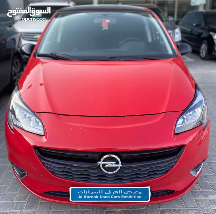 اوبل كورسا 2015 احمر خليجي Opel Corsa 2015, Gulf red