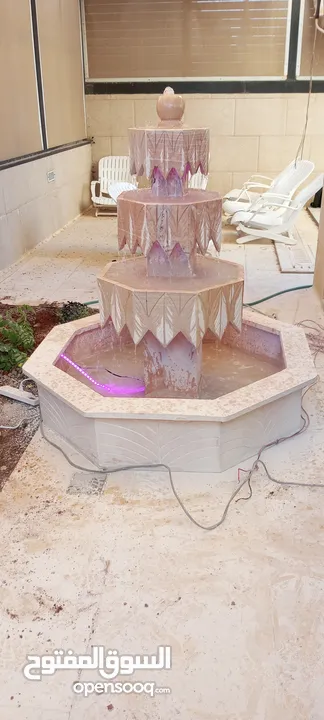 نوافير وشلالات وبابكيو احواض زريعه جميع انواع الحجر البناء والديكورات عروض دائما ان شاءالله