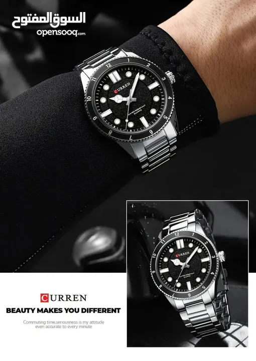 عروض ساعات CURREN الأصلية الشبيهة بالروليكس ضمان الشركة الأصلية لمدة عام  ضمان لون الطلاء
