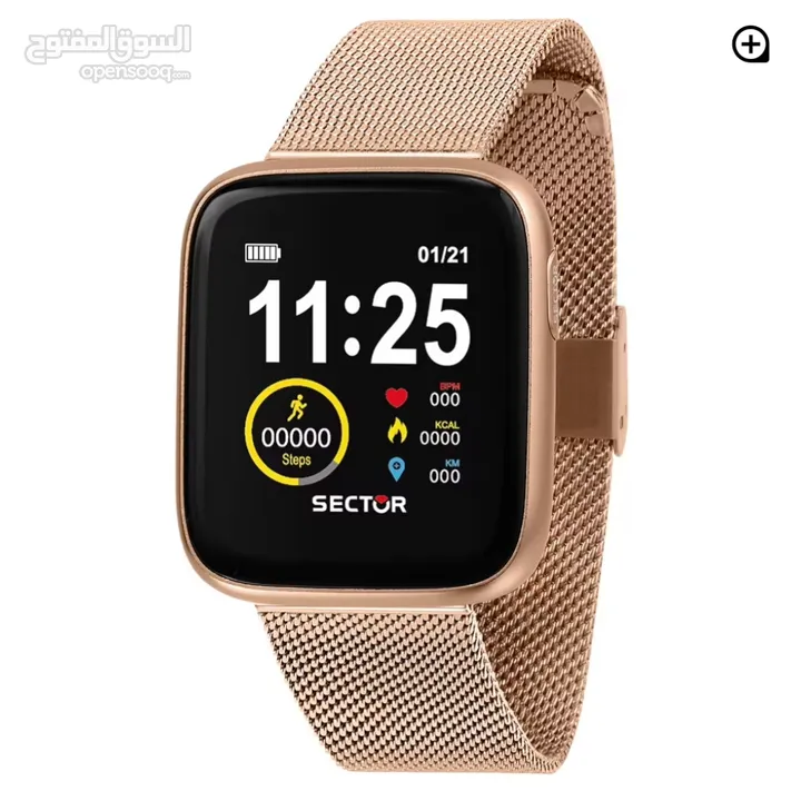 Sector Smart Watch- Rose gold S-04 ساعة ذكية