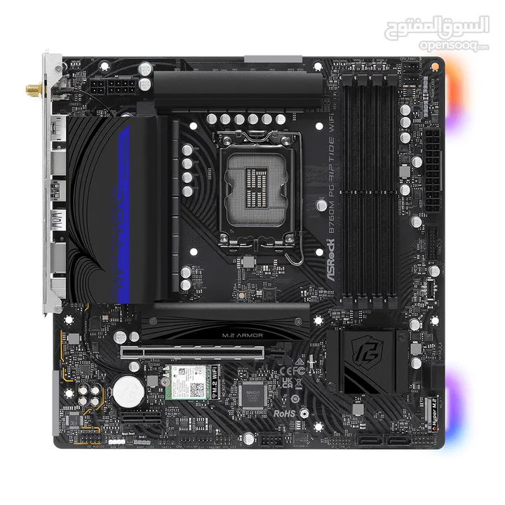 Asrock B760 MGP Riptide Wifi Motherboard - مذربورد جيمينج !