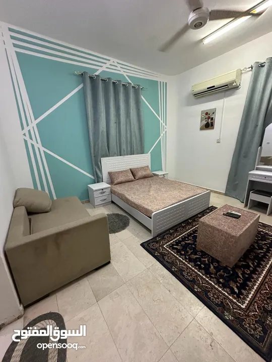 غرفه وحمام في بوشر شارع المها مقابل ماركت زاد