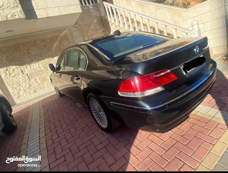 * BMW 730LI موديل 2008 لون اسود ، فرش لون بيج ، فل اضافات ، فتحة سقف، جنوط مغانيسيوم ، بلوتوث،