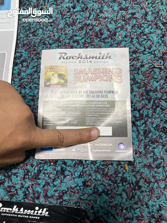 سي دي لعبة rocksmith 2014 edition للبيع بحاله جيده جداً ps3