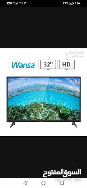 Wansa 32 inches led with original remote and stand Hdmi USB