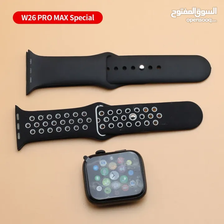 Smart Watch W26 noir et bleu