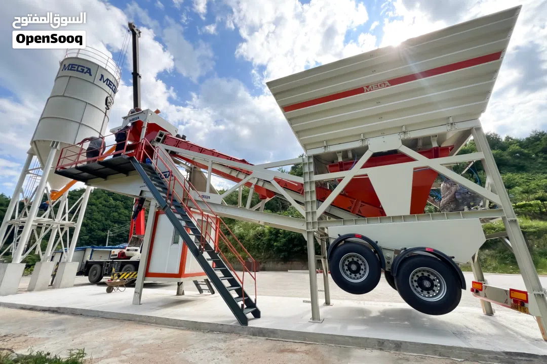 محطة خلط خرسانة متنقلة للبيع من المصنع مباشرة – جاهزة للتسليم من المخزون