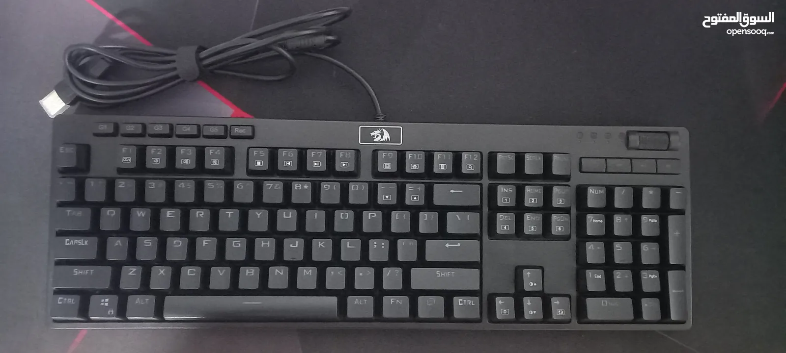 موجود كيبورد"K579 Redragon و ستيرنج t 128