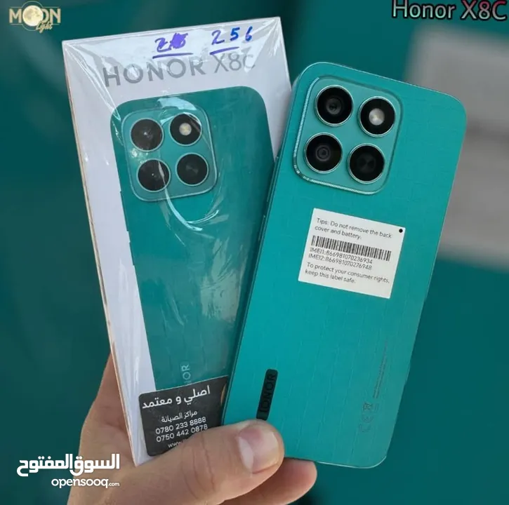 مستعمل ايام Honer X8c رام 16 جيجا 256 و 512 مكفول بالشركة أغراضة والكرتونه الأصلية متوفر توصيل