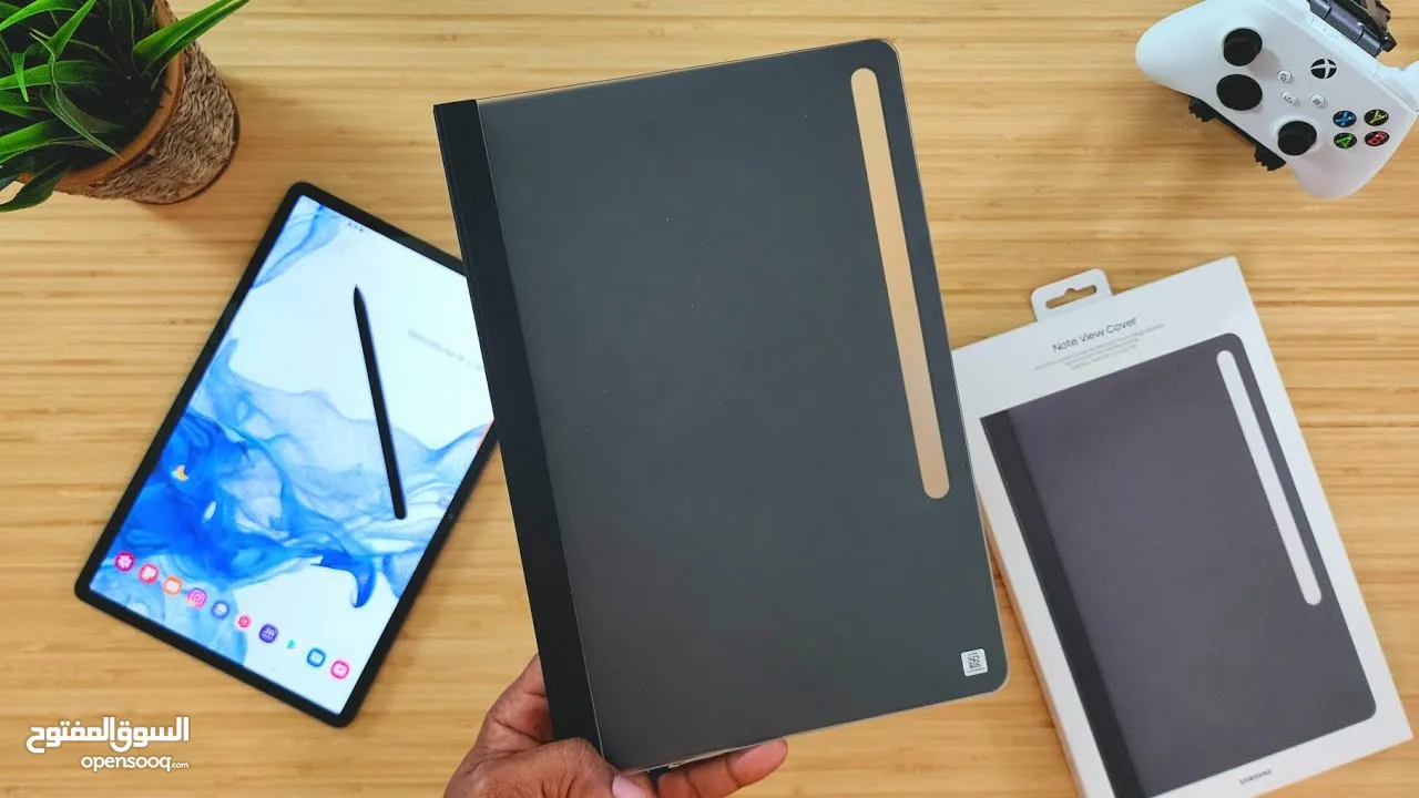 Samsung Tab S7 + S8 + S7 Fe Book Note Cover سامسونح تاب اس 7 بلس اس 8 بلس اس 7 اف ي كفر نوت بوك دفتر