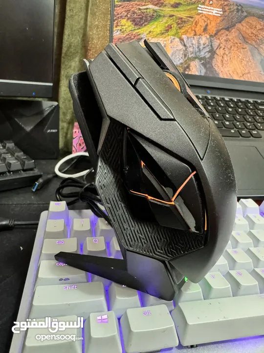 Asus rog spatha wireless or wired gaming mouse with charging dock