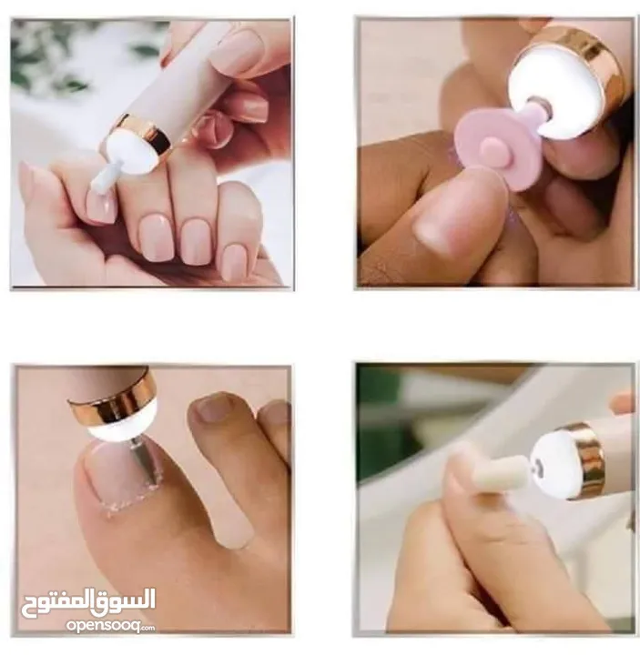 جهاز البدكير والمناكير في قطعة واحدة لأظافر لامعة ومرتبة من دون صالون قلم العناية بالأظافر 5 في 1