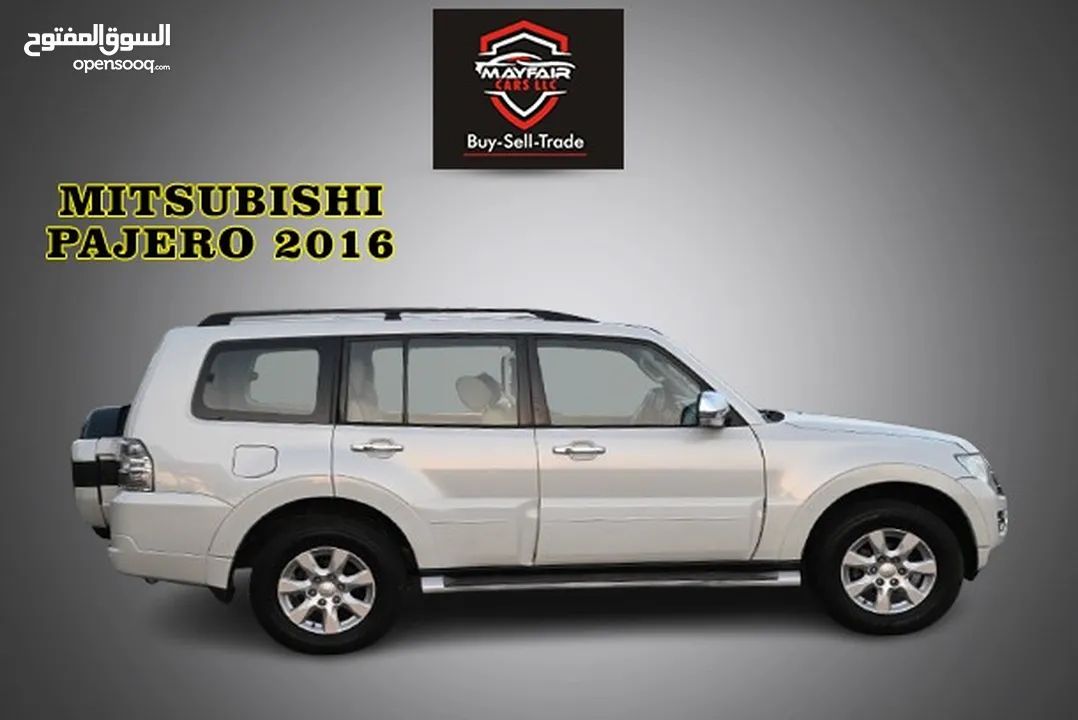 0% DP - ORIGNAL PAINT - MITSUBISHI PAJERO GLS 4WD 2016 - FIRST OWNER - FULL OPTION - GCC