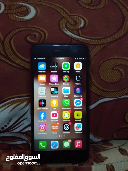 ‏ ‏iPhone 8 Plus هاتف مستعمل بحالة جيدة ممتاز ‏الجهاز كل القطع اصلية ‏مغير بطارية فقط تبارك ارحمان