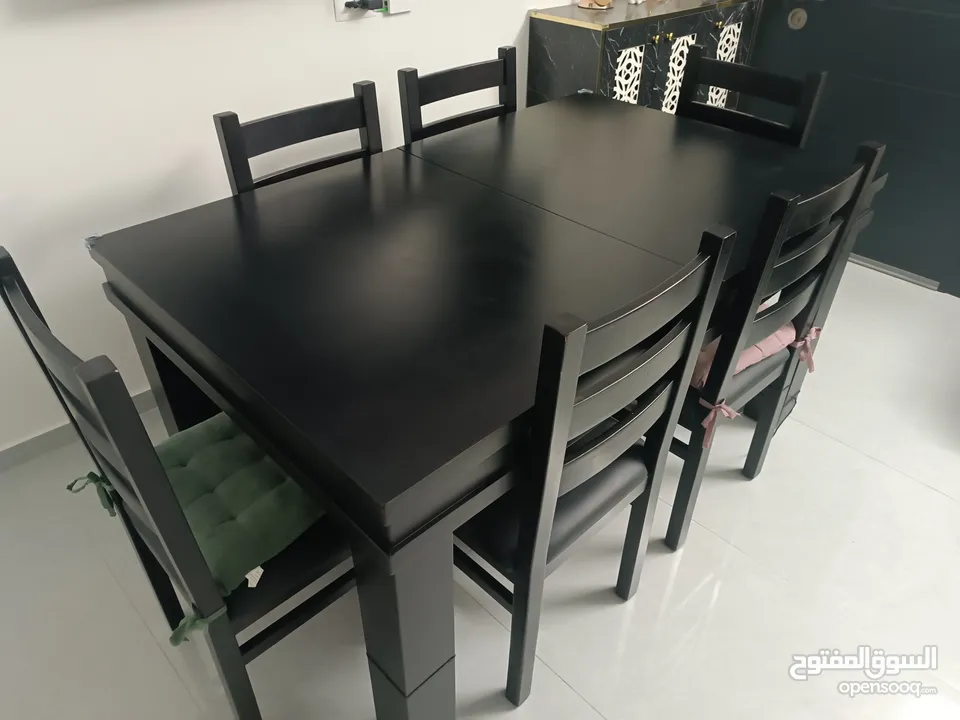 طاولة سفرة خشب زان